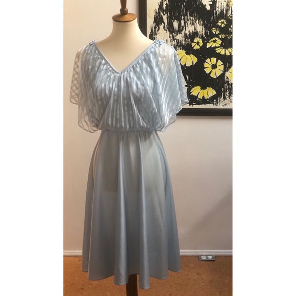 Flawless True Vintage Light Blue Dress - Picture 6 of 8